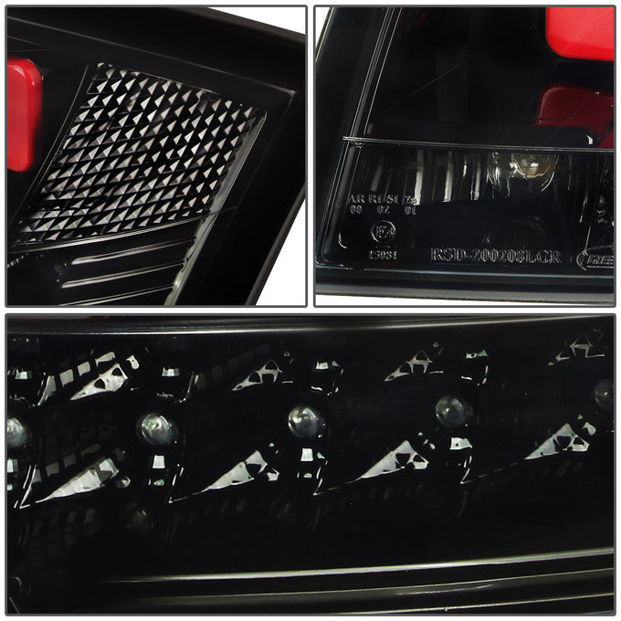 D-Motoring - Tail lights - LED - Black Housing - Smoked Lens - Plug-n-Play - Pair - 99-06 Audi TT & Quattro - 4