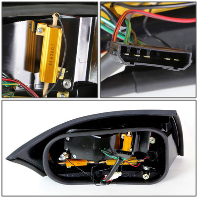 D-Motoring - Tail lights - LED - Black Housing - Smoked Lens - Plug-n-Play - Pair - 99-06 Audi TT & Quattro - 5