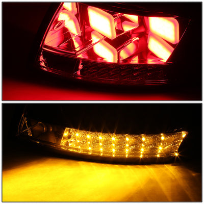 D-Motoring - Tail lights - LED - Red Housing - Smoked Lens - Plug-n-Play - Pair - 99-06 Audi TT & Quattro - 3