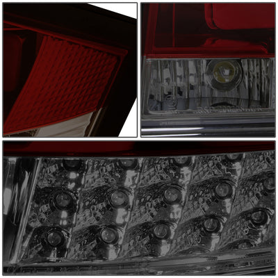 D-Motoring - Tail lights - LED - Red Housing - Smoked Lens - Plug-n-Play - Pair - 99-06 Audi TT & Quattro - 4