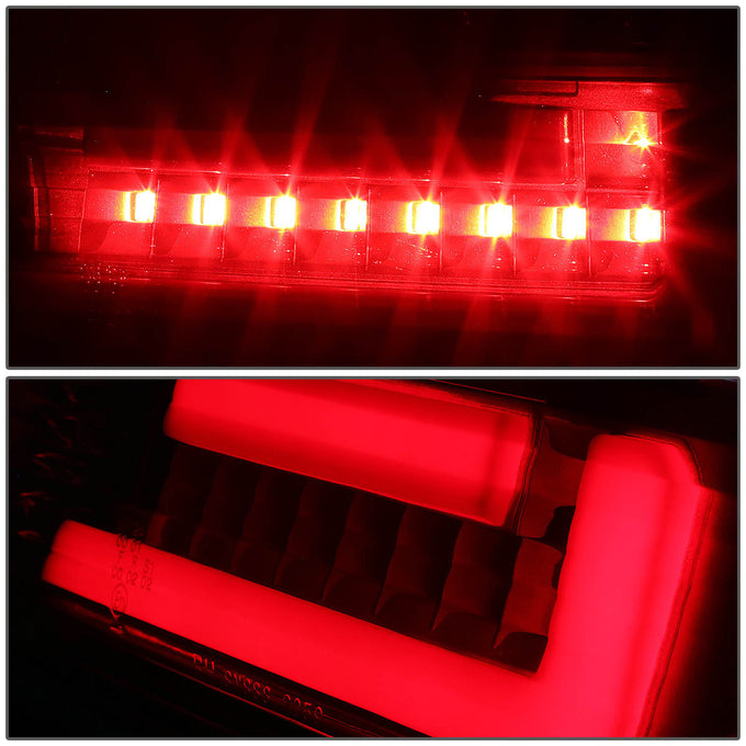 D-Motoring - Tail lights - 3D LED Bar - Chrome Housing - Red Smoked Lens - Plug-n-Play - Pair - BMW 318i / 323i / 325i Convertible / M3 Coupe / Convertible - 3