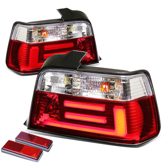 LED Brake Tail Lights (Red, Clean) <br>92-98 BMW 318i 320i 323i 325i M3