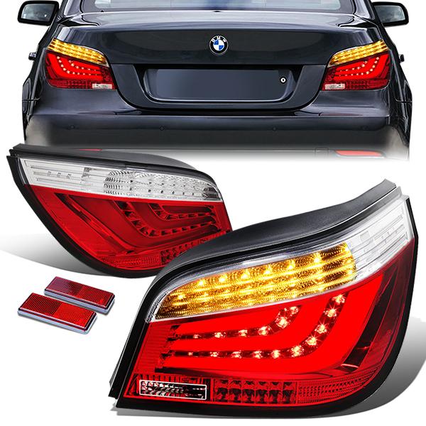 LED Brake Tail Lights (Red, Clean) <br>04-07 BMW 525i 525xi 530i 530xi