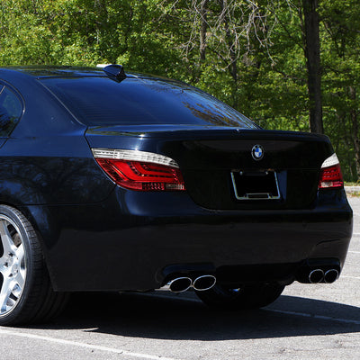 D-Motoring - Tail lights - 3D LED Bar - Chrome Housing - Red Clear Lens - Plug-n-Play - Pair - BMW 525i / 528i & xDrive / 530i / 535i & xDrive / 535xi - 6