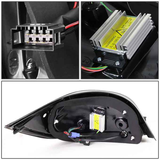 D-Motoring - Tail lights - LED - Chrome Housing - Red Smoked Lens - Plug-n-Play - Pair - BMW 525i / 528i & xDrive / 530i / 535i & xDrive / 535xi - 5