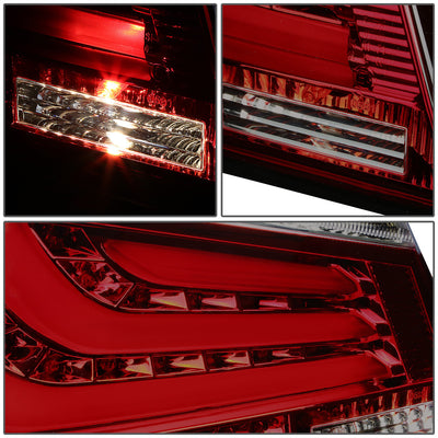 D-Motoring - Tail lights - LED - Chrome Housing - Red Smoked Lens - Plug-n-Play - Pair - BMW 525i / 528i & xDrive / 530i / 535i & xDrive / 535xi - 4