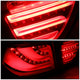 D-Motoring - Tail lights - 3D LED C-Bar - Red Housing - Smoked Lens - Plug-n-Play - Pair - BMW 323i / 325i / 328i / 335D / 335iE90 LCI 4-Dr Sedan - 4