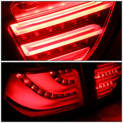 D-Motoring - Tail lights - 3D LED C-Bar - Red Housing - Smoked Lens - Plug-n-Play - Pair - BMW 323i / 325i / 328i / 335D / 335iE90 LCI 4-Dr Sedan - 4