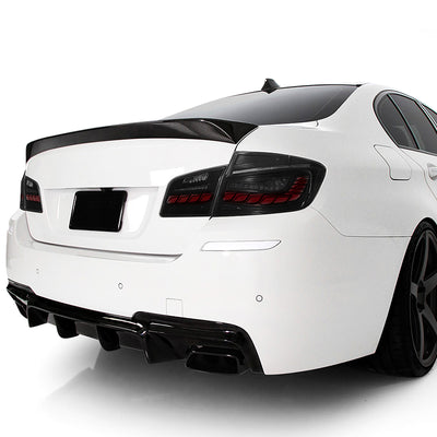 LED Sequentail Turn Signal Brake Tail Lights (Red, Smoked) <br>11-16 BMW 528I 535I 550I M5