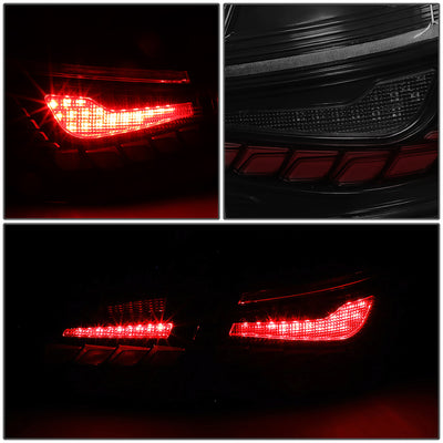 LED Sequentail Turn Signal Brake Tail Lights (Red, Smoked) <br>11-16 BMW 528I 535I 550I M5
