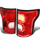 D-Motoring - Tail lights - Tron Style LED - Chrome Housing - Red Lens - Plug-n-Play - Pair - 15-17 Ford F-150 - 1