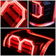 D-Motoring - Tail lights - Tron Style LED - Black Housing - Smoked Lens - Plug-n-Play - Pair - 15-17 Ford F-150 - 4