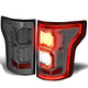 D-Motoring - Tail lights - Tron Style LED - Chrome Housing - Smoked Lens - Plug-n-Play - Pair - 15-17 Ford F-150 - 1