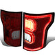 D-Motoring - Tail lights - Tron Style LED - Smoked Red Lens - Plug-n-Play - Pair - 15-17 Ford F-150 - 1