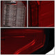 D-Motoring - Tail lights - Tron Style LED - Smoked Red Lens - Plug-n-Play - Pair - 15-17 Ford F-150 - 5