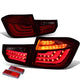 D-Motoring - Tail lights - LED - Red Housing - Smoked Lens - Plug-n-Play - Pair - BMW 320i / 325i / 328i / 335i 4-Door Sedan - 1