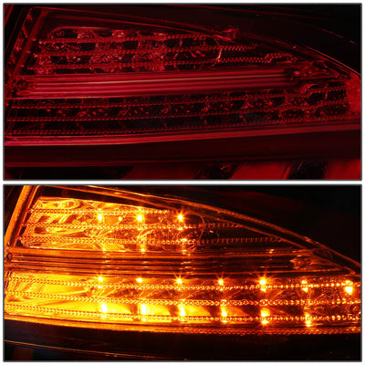 D-Motoring - Tail lights - LED - Red Housing - Smoked Lens - Plug-n-Play - Pair - BMW 320i / 325i / 328i / 335i 4-Door Sedan - 4
