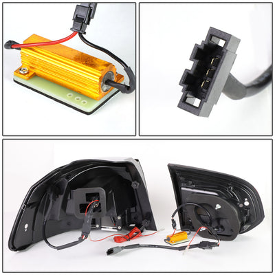 D-Motoring - Tail lights - 3D LED Bar - Red Housing - Clear Lens - Plug-n-Play - Pair - 10-14 Volkswagen Golf Hatchback - 6