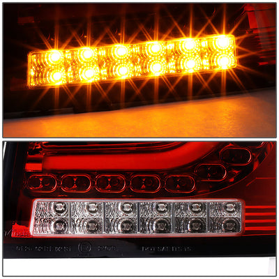 D-Motoring - Tail lights - 3D LED Bar - Red Housing - Clear Lens - Plug-n-Play - Pair - 10-14 Volkswagen Golf Hatchback - 5