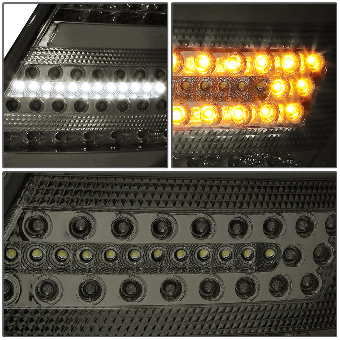 D-Motoring - Tail lights - 3D LED Bar - Black Housing - Smoked Lens - Plug-n-Play - Pair - Mercedes Benz C300 / C350 / C63 AMG / C230 / C280 / C200 - 5