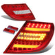 D-Motoring - Tail lights - 3D LED Bar - Chrome Housing - Clear Lens - Plug-n-Play - Pair - Mercedes Benz C300 / C350 / C63 AMG / C230 / C280 / C200 - 1