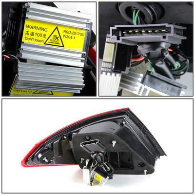 D-Motoring - Tail lights - 3D LED Bar - Chrome Housing - Clear Lens - Plug-n-Play - Pair - Mercedes Benz C300 / C350 / C63 AMG / C230 / C280 / C200 - 5