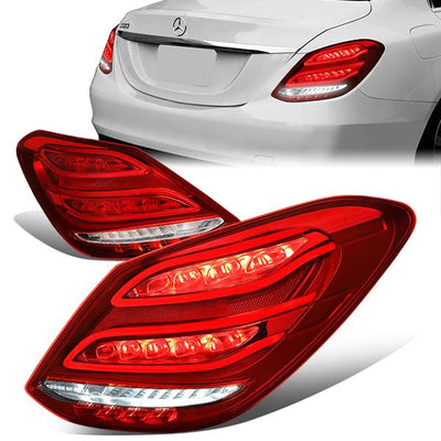 LED Brake Tail Lights (Red) <br>15-18 Mercedes C180 C200 C250 C300