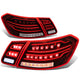 D-Motoring - Tail lights - 3D LED Bar - Black Housing - Clear Lens - Plug-n-Play - Pair - Mercedes E-Class Sedan / E63 AMG Sedan - 1