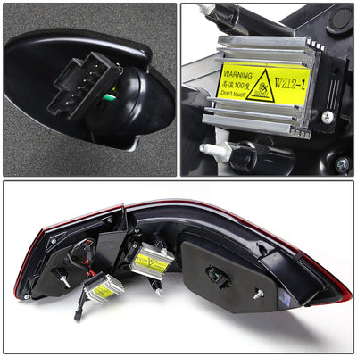 D-Motoring - Tail lights - 3D LED Bar - Black Housing - Clear Lens - Plug-n-Play - Pair - Mercedes E-Class Sedan / E63 AMG Sedan - 4