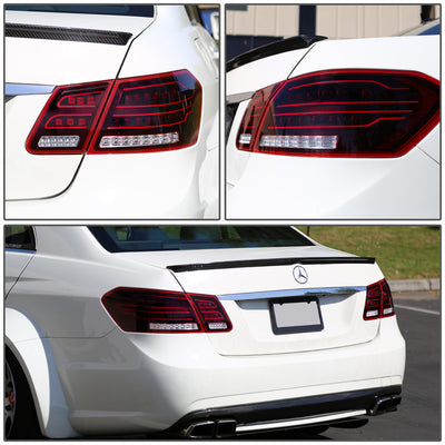 D-Motoring - Tail lights - 3D LED Bar - Black Housing - Smoked Lens - Plug-n-Play - Pair - Mercedes E-Class Sedan / E63 AMG Sedan - 6