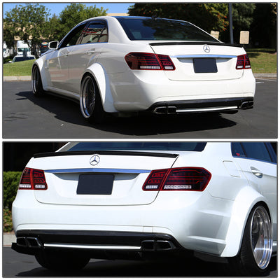 D-Motoring - Tail lights - 3D LED Bar - Black Housing - Smoked Lens - Plug-n-Play - Pair - Mercedes E-Class Sedan / E63 AMG Sedan - 5