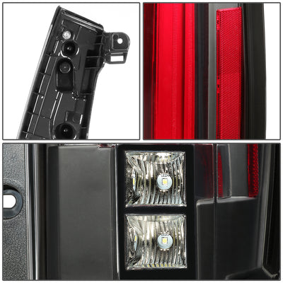 D-Motoring - Tail Lights - 3D LED - Red Lens - Plug-n-Play - Pair - Chevy Tahoe / Chevy Suburban - 5
