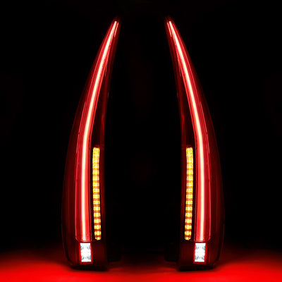 D-Motoring - Tail Lights - 3D LED - Red Lens - Plug-n-Play - Pair - Chevy Tahoe / Chevy Suburban - 3