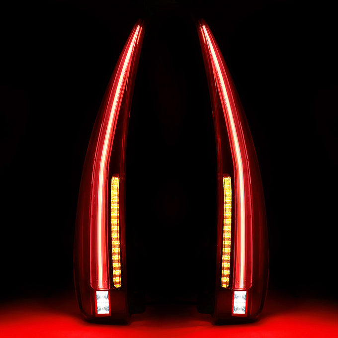 D-Motoring - Tail Lights - 3D LED - Red Lens - Plug-n-Play - Pair - Chevy Tahoe / Chevy Suburban - 3