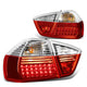 D-Motoring - Tail lights - LED - Chrome Housing - Red Clear Lens - Plug-n-Play - Pair - BMW 320i / 325i / 330i / 335i 4-Door Sedan - 1