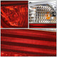 D-Motoring - Tail lights - LED - Chrome Housing - Red Clear Lens - Plug-n-Play - Pair - BMW 320i / 325i / 330i / 335i 4-Door Sedan - 4