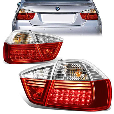 LED Brake Tail Lights (Red, Clean) <br>05-08 BMW 325i 325xi 330i 330xi 335i 335xi