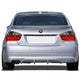 D-Motoring - Tail lights - LED - Chrome Housing - Red Smoked Lens - Plug-n-Play - Pair - BMW 320i / 325i / 330i / 335i 4-Door Sedan - 7