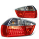 D-Motoring - Tail lights - LED - Chrome Housing - Red Smoked Lens - Plug-n-Play - Pair - BMW 320i / 325i / 330i / 335i 4-Door Sedan - 1