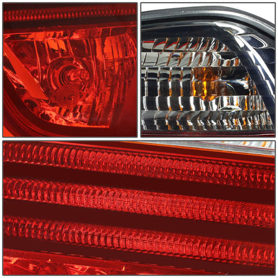 D-Motoring - Tail lights - LED - Chrome Housing - Red Smoked Lens - Plug-n-Play - Pair - BMW 320i / 325i / 330i / 335i 4-Door Sedan - 4