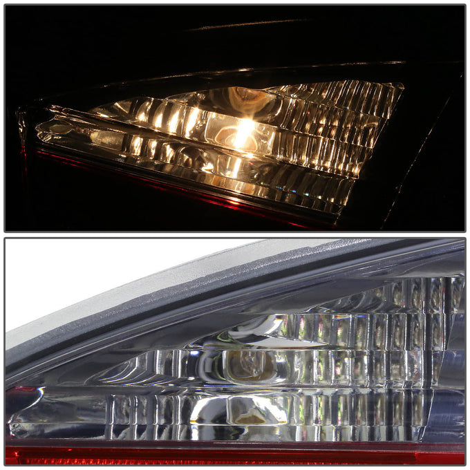 D-Motoring - Tail lights - LED - Chrome Housing - Red Smoked Lens - Plug-n-Play - Pair - BMW 320i / 325i / 330i / 335i 4-Door Sedan - 5
