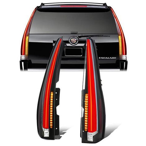 Cadillac Style LED Brake Tail Lights (Red) <br>07-14 Cadillac Escalade ESV