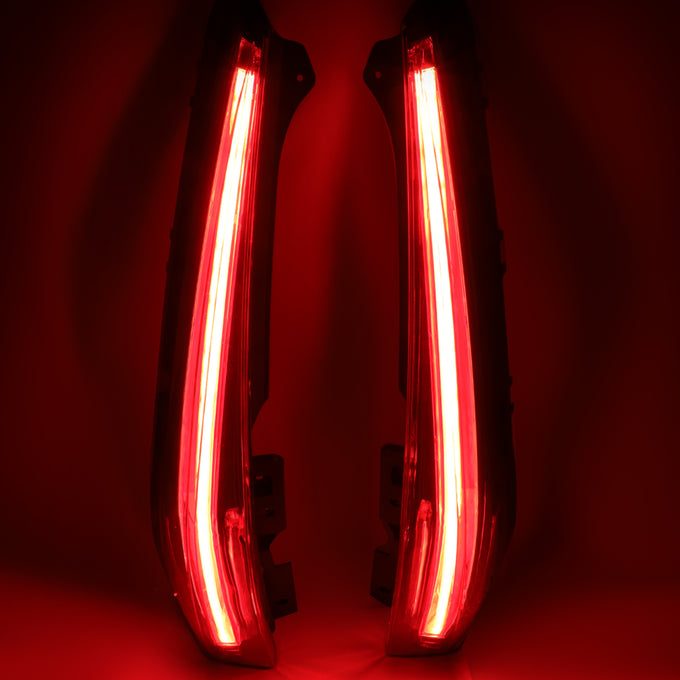 D-Motoring - 07-14 Cadillac Escalade & ESV Tail Lights - Full LED 3D Bar Reverse/Turn Sighnal - Smoked Lens - Plug-n-play - Pair - 4