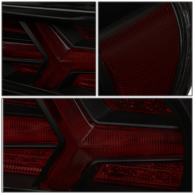 D-Motoring - Tail lights - Lambo Sequential LED - Black Housing - Smoked Lens - Red Signal - Plug-n-Play - Pair - Scion / Toyota FRS GT86 / Subaru BRZ - 4