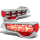LED Sequentail Turn Signal Brake Tail Lights (Chrome) <br>13-16 Scion FR-S, 17-20 Toyota 86