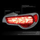 D-Motoring - Tail lights - Lambo Sequential LED - Chrome Housing - Clear Lens - Clear Signal - Plug-n-Play - Pair - Scion / Toyota FRS GT86 / Subaru BRZ - 2