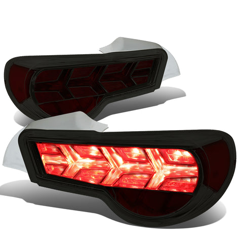 LED Sequentail Turn Signal Brake Tail Lights (Smoked) <br>13-16 Scion FR-S, 17-20 Toyota 86