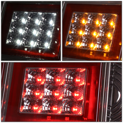 D-Motoring - Tail lights - LED - Chrome Housing - Smoked Lens - Plug-n-Play - Pair - 87-93 Ford Mustang - 3