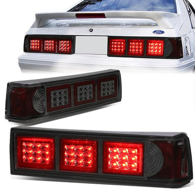 Altezza Style LED Brake Tail Lights (Smkoed) <br>87-93 Ford Mustang