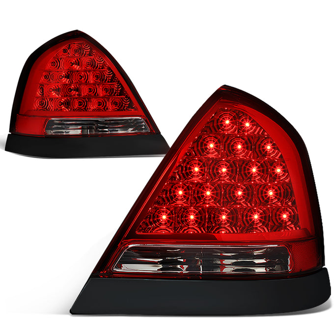 LED Brake Tail Lights (Red, Smoked) <br>98-11 Ford Crown Victoria